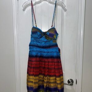 Rubber Ducky Productions, Inc. Multicolor Strappy Mini Dress